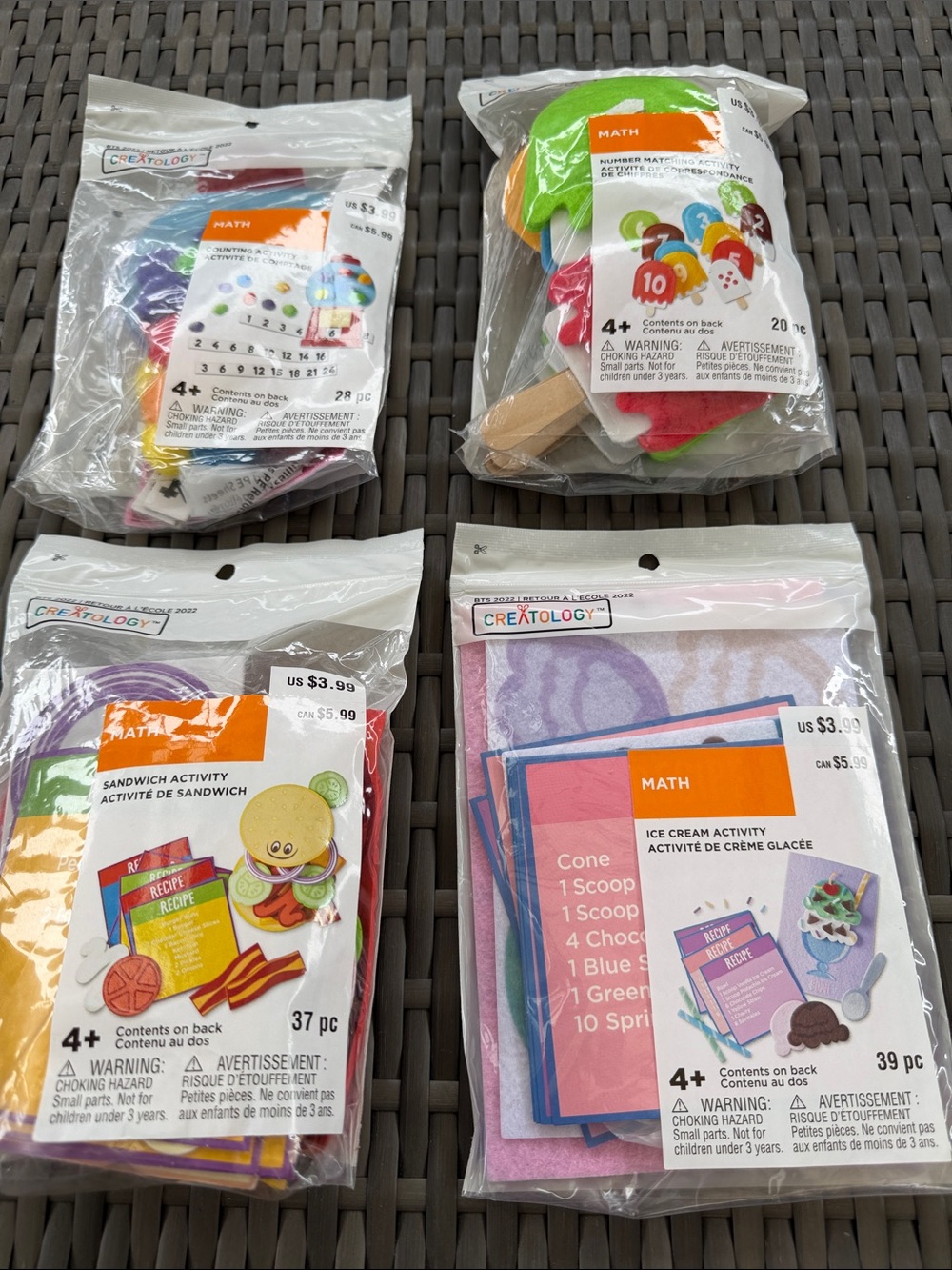 Math Activity Kits - Assorted Colors